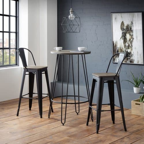 Dalston round bar table