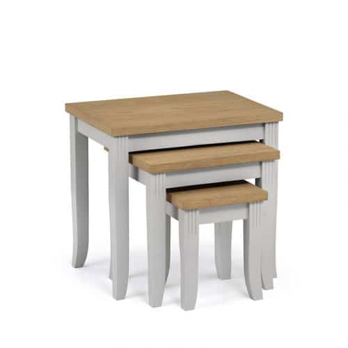 Davenport nest of tables - Elephant grey