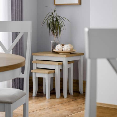Davenport nest of tables - Elephant grey - Image 2