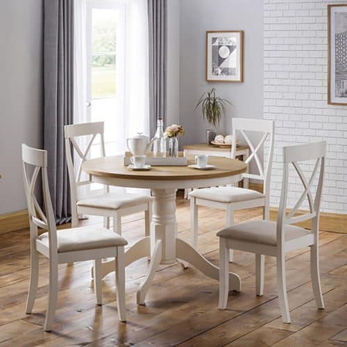 Davenport round pedestal dining set - Image 2