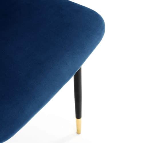 Findlay square dining table & 4 delaunay blue chairs - Image 4