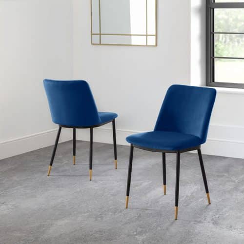 Findlay square dining table & 4 delaunay blue chairs - Image 6