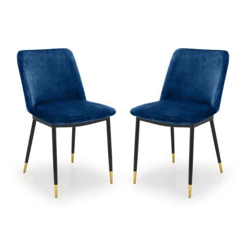 Findlay square dining table & 4 delaunay blue chairs - Image 7