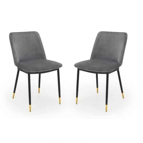 Findlay square dining table & 4 delaunay grey chairs - Image 6