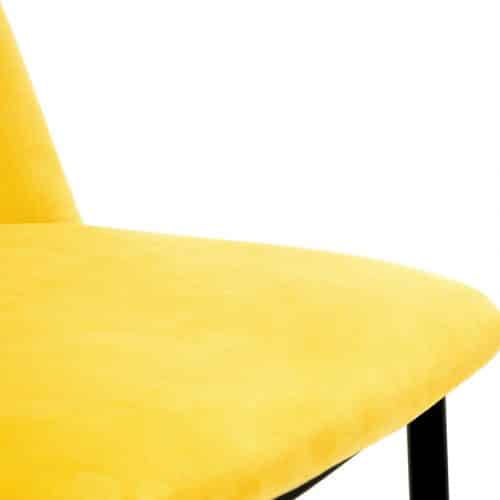 Findlay square dining table & 4 delaunay mustard chairs - Image 11