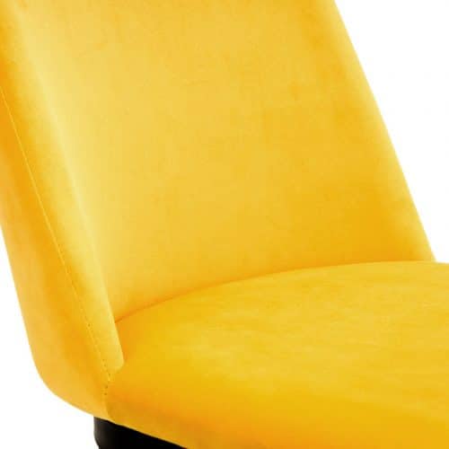 Findlay square dining table & 4 delaunay mustard chairs - Image 9
