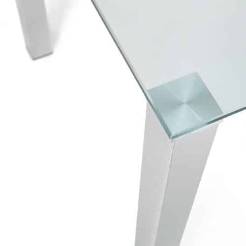 Enzo chrome & Glass compact dining table - Image 5