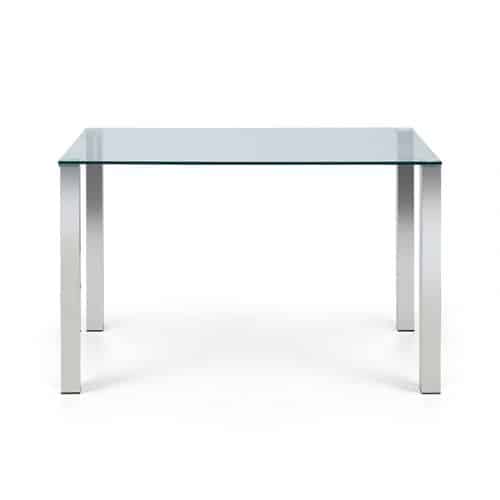 Enzo chrome & Glass compact dining table - Image 4