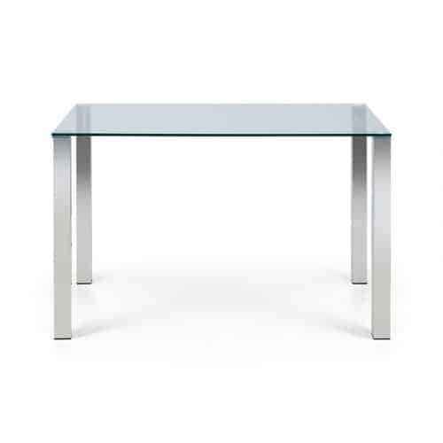 Enzo chrome & Glass compact dining table - Image 3