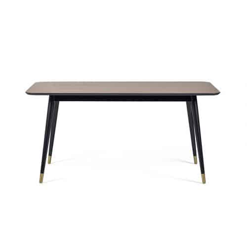 Findlay rectangular dining table - Walnut & Black