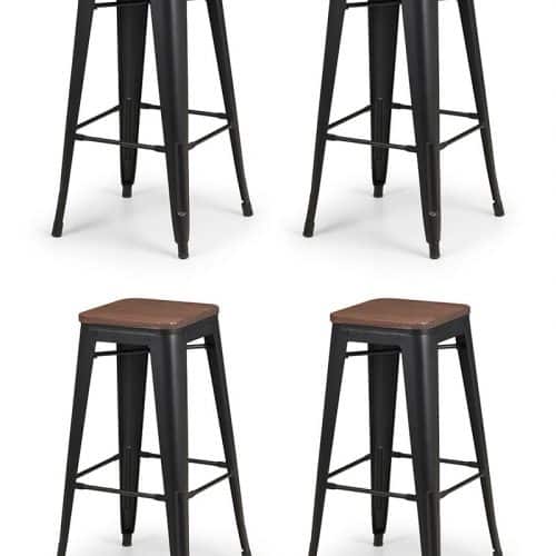 Grafton bar table & 4 grafton backless bar stools - Image 2