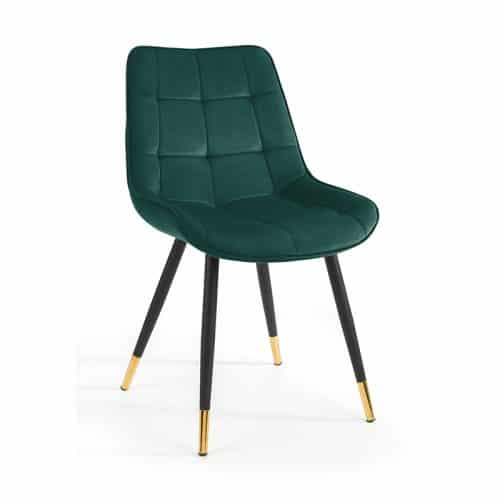 Montero round table & 4 hadid green dining chairs - Image 9