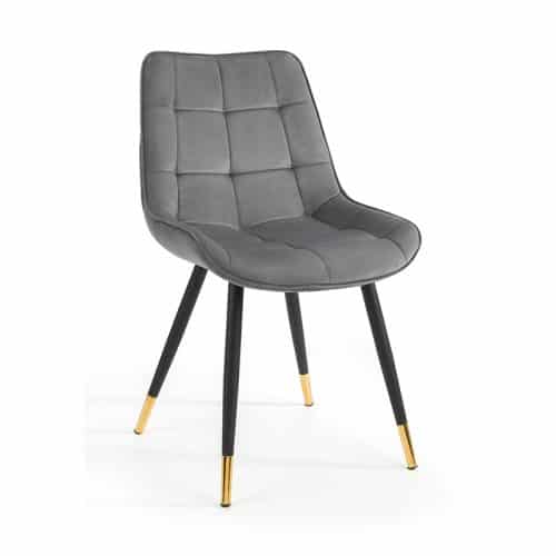Montero round table & 4 hadid grey dining chairs - Image 9