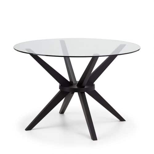 Hayden round glass 120cm table