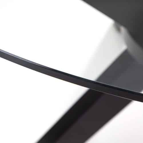 Hayden round glass 120cm table - Image 4