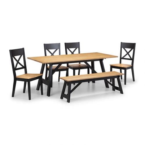 Hockley dining set (Bench & 4 Chairs)