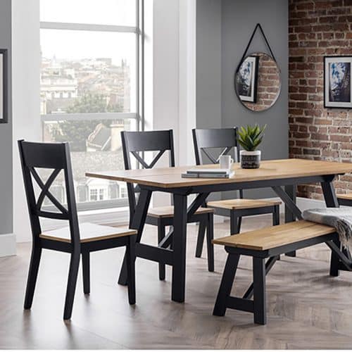 Hockley dining set (Bench & 4 Chairs) - Image 2