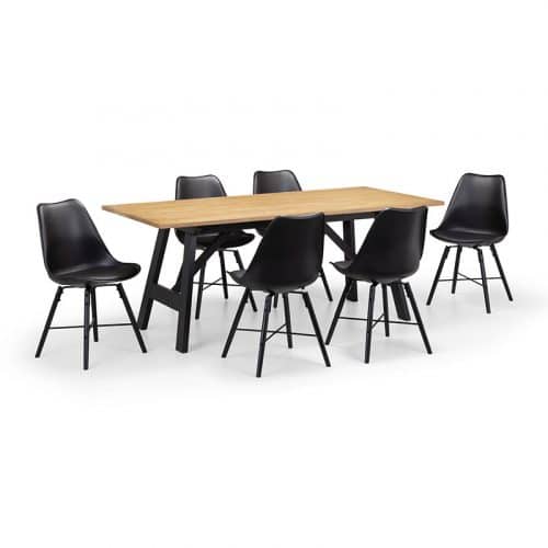 Hockley & Kari black dining set