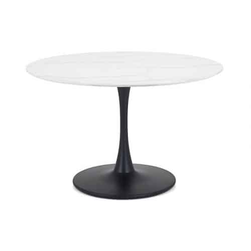 Holland round pedestal table & 2 delaunay blue chairs - Image 2
