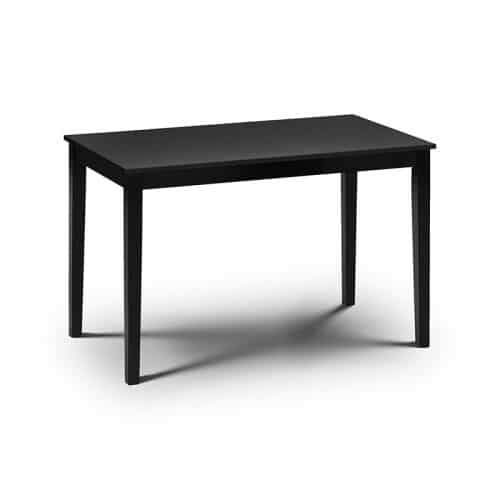 Hudson black dining table