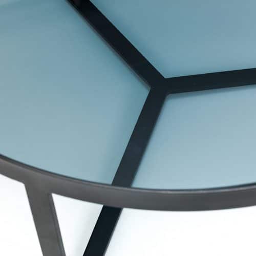 Loft coffee table - smoked glass - Image 6