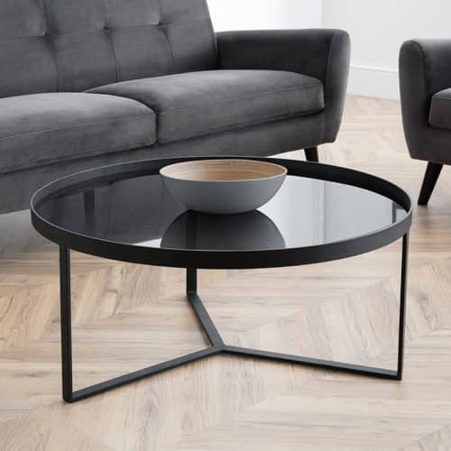 Loft coffee table - smoked glass - Image 2