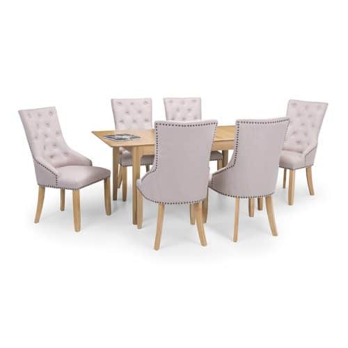 Cotswold dining table & 6 loire chairs - Image 4
