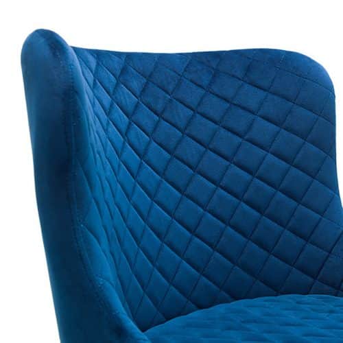 Grafton bar table & 4 luxe blue bar stools - Image 8