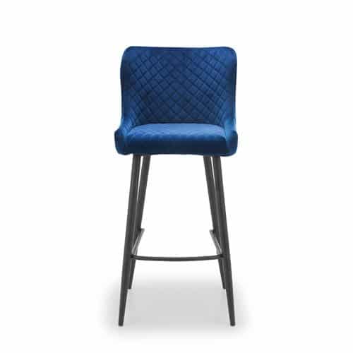 Grafton bar table & 2 luxe blue bar stools - Image 7