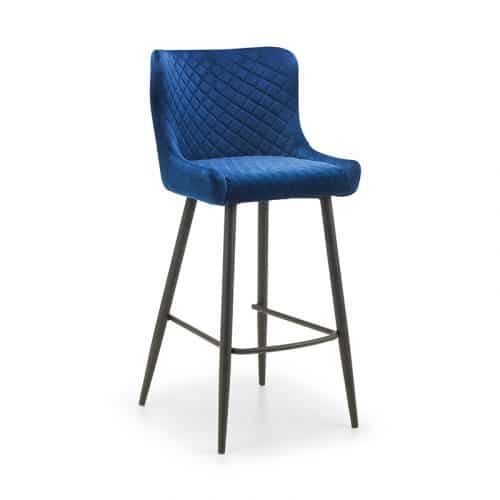 Grafton bar table & 2 luxe blue bar stools - Image 8