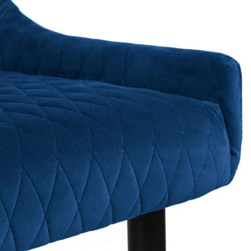 Como & Luxe blue dining set (2 chairs & bench) - Image 11