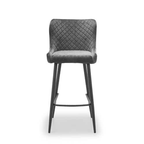 Grafton bar table & 4 luxe grey bar stools - Image 4