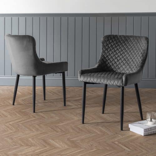 Berwick Dining Table, 2 Luxe Low Grey Benches & 2 Luxe Grey Chairs - Image 6