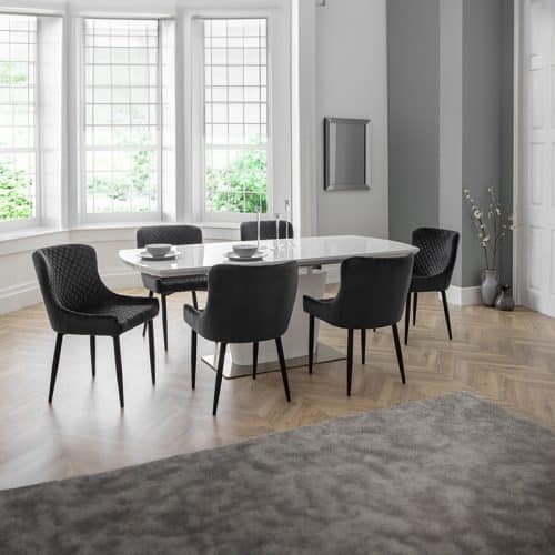 Como & Luxe grey dining set