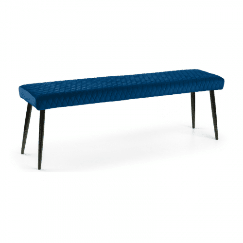 Berwick Dining Table, Luxe Low Blue Bench & 4 Luxe Blue Chairs - Image 9