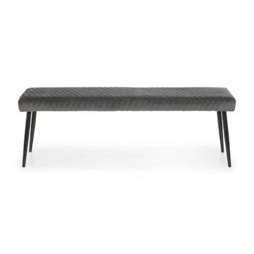 Berwick Dining Table & 2 Luxe Low Grey Benches - Image 7