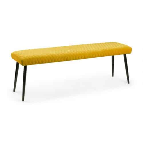Berwick Dining Table & 2 Luxe Low Mustard Benches - Image 8