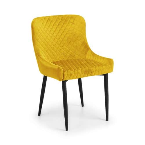 Berwick Dining Table, Luxe Low Mustard Bench & 2 Luxe Mustard Chairs - Image 8