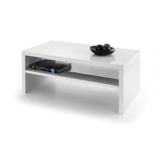 Metro high gloss coffee table - white