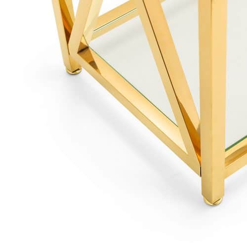 Miami Console Table - Gold - Image 5