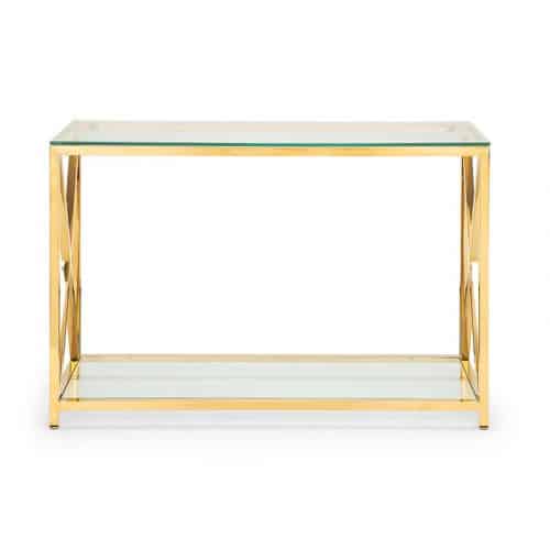 Miami Console Table - Gold