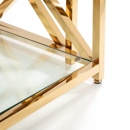 Miami nest of tables - gold - Image 5