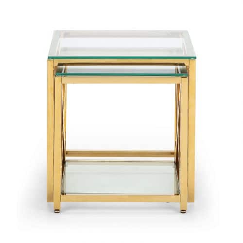 Miami nest of tables - gold - Image 4