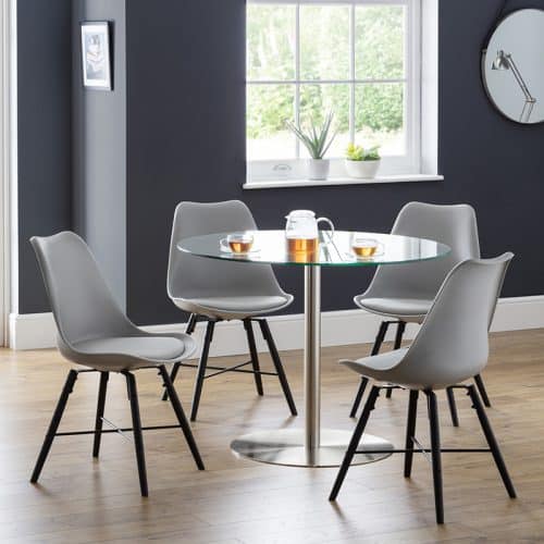 Milan & Kari grey dining set - Image 2