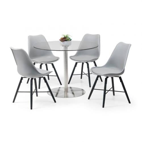 Milan & Kari grey dining set - Image 3