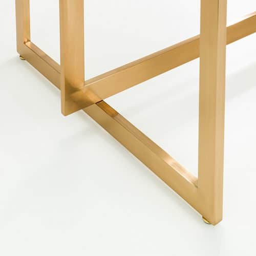 Minori dining table & 4 vittoria blue dining chairs - Image 5
