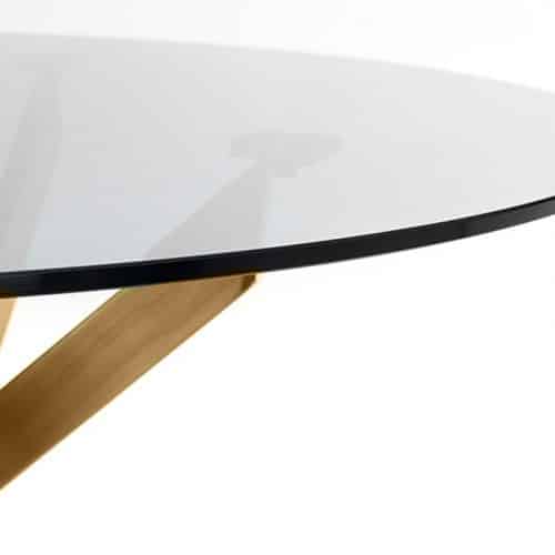 Montero round table & 4 cannes blue dining chairs - Image 5