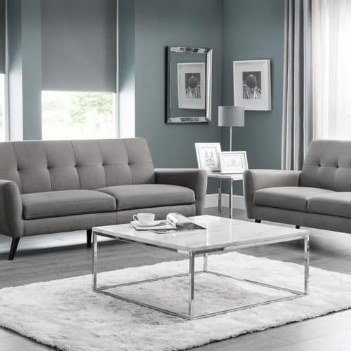 Scala white marble top square coffee table - Image 2