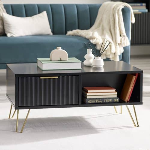 Murano coffee table - matte black - Image 2
