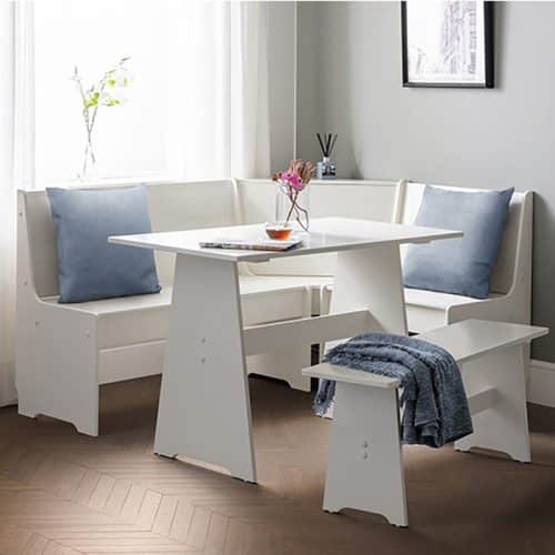 Newport corner dining set - surf white - Image 2
